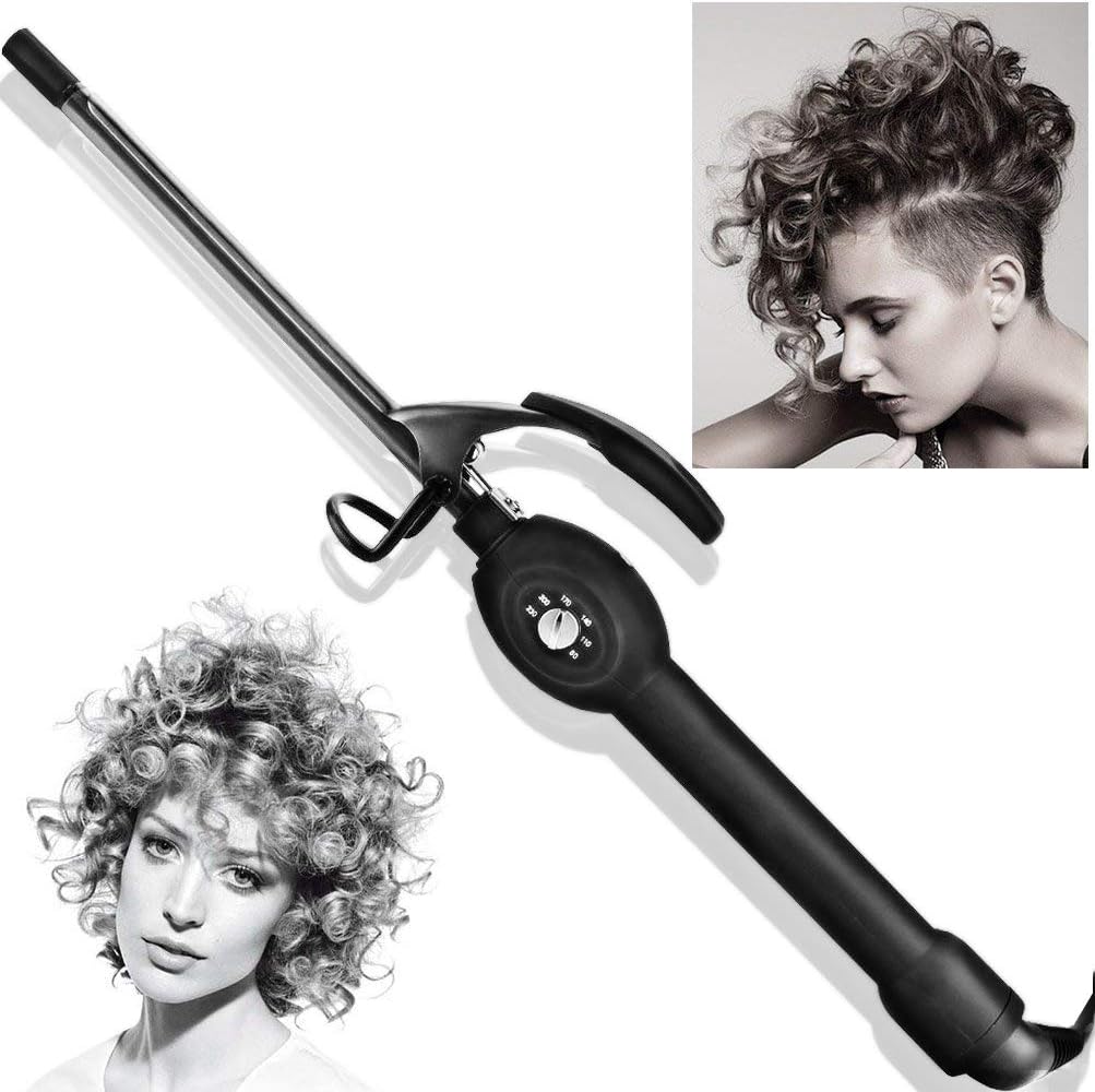 BLUETOP Small Barrel Curling Iron for Thin hair - Unisex