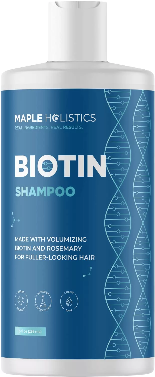 Biotin Shampoo by Maple Holistics for Hair Loss and Hair Thinning