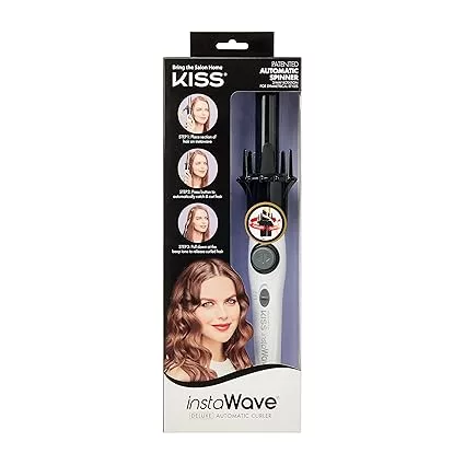 Kiss Products Ceramic Instawave 1” Automatic Curling Iron for Men