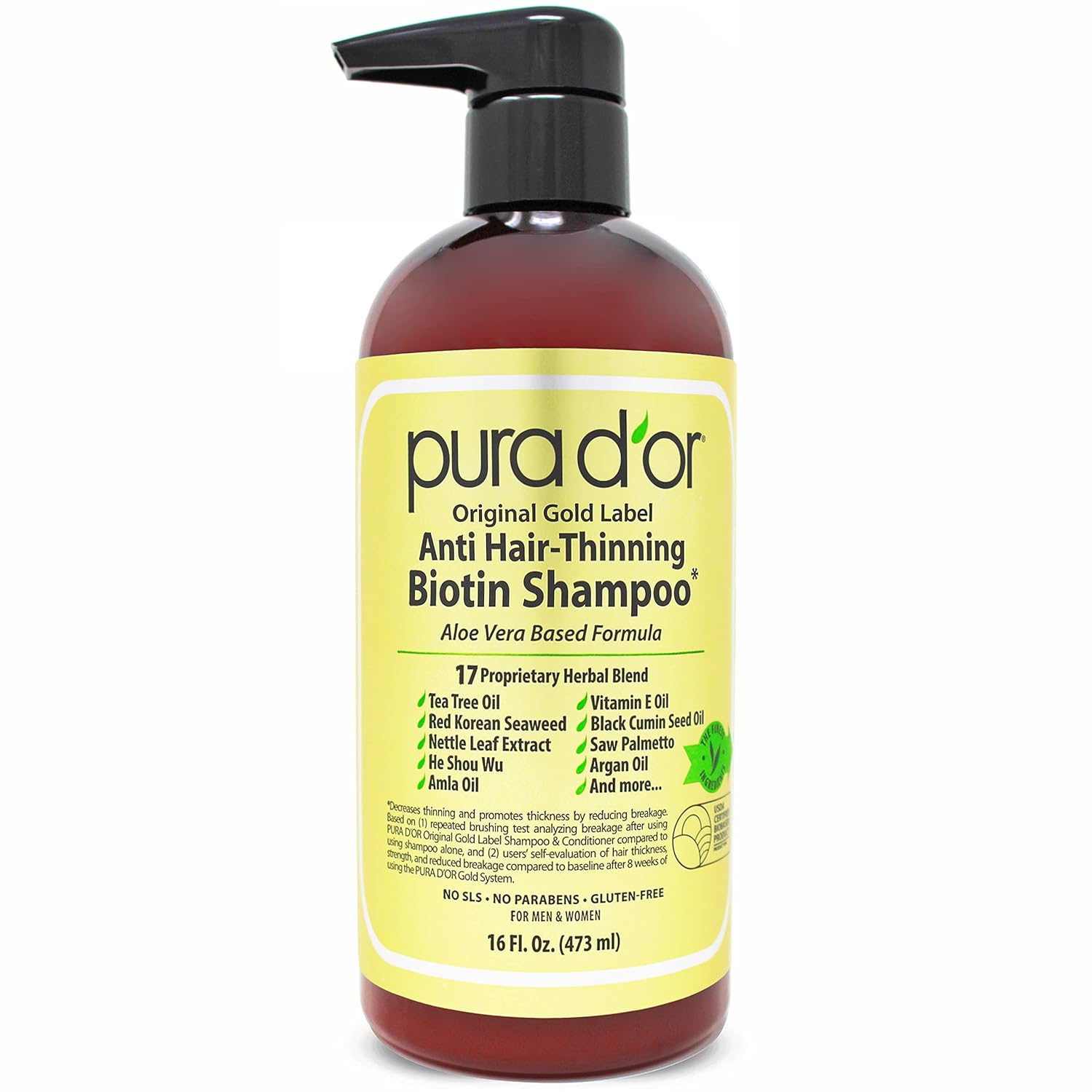 Pura D’Or Anti-Thinning Shampoo for Men and Women