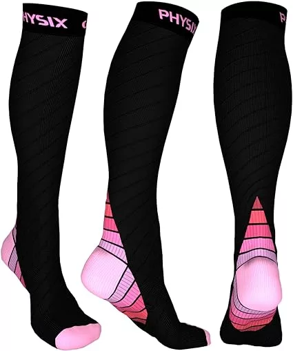 Physix Gear Sport Compression Socks for Men & Women – Athletic Fit